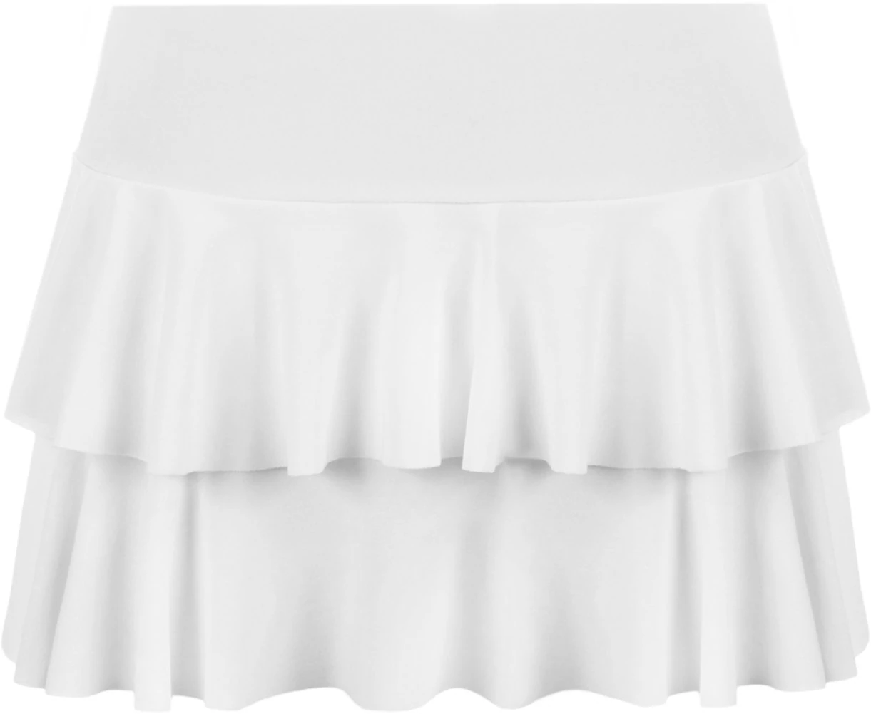 ANZEE Women's RARA Mini Short Skirt Ladies Party Casual Club Wear Frill Skirt Fancy Dress Casual Summer Wear (White S-M)