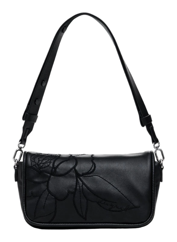 Desigual Women's Accessories PU Across Body Bag, Black, black, One size
