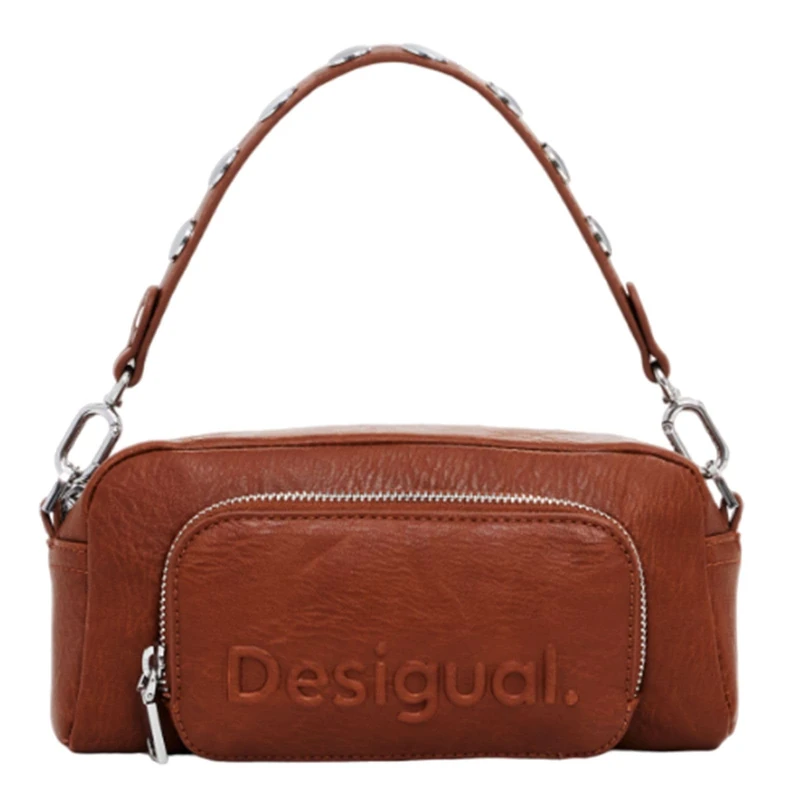 Desigual cross body bag shoulder bag Crossbody Bag Leather West light brown - Image 1