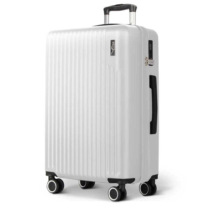 LUGG 28inch Vacay Suitcase ABS Luggage with TSA Indent Lock, Aluminium Trolley Handle, 360° Spinner Wheels, Water-Resistant & Durable Material - Airline Compatible (76.5 x 30 x 50.5cm)