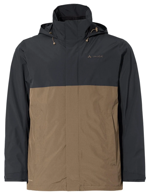 VAUDE Men's Rosemoor 3-in-1 Jacket Double, Black/Oat, S