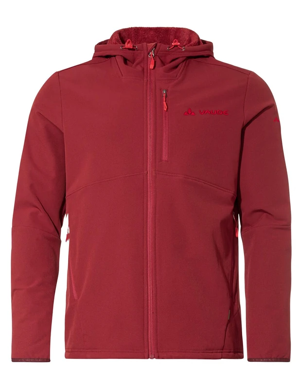 VAUDE Men's Elope Stormfleece Hoody Jacket, Crimson, M