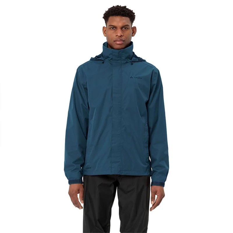 VAUDE Escape Light Men's Rain Jacket, Waterproof Outdoor Jacket, Breathable Windbreaker with Hood, Climate-Friendly Hiking Jacket