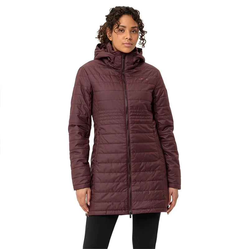 VAUDE Women's Moena Insulation Parka Jacket, Dark Oak, 34 (EU)