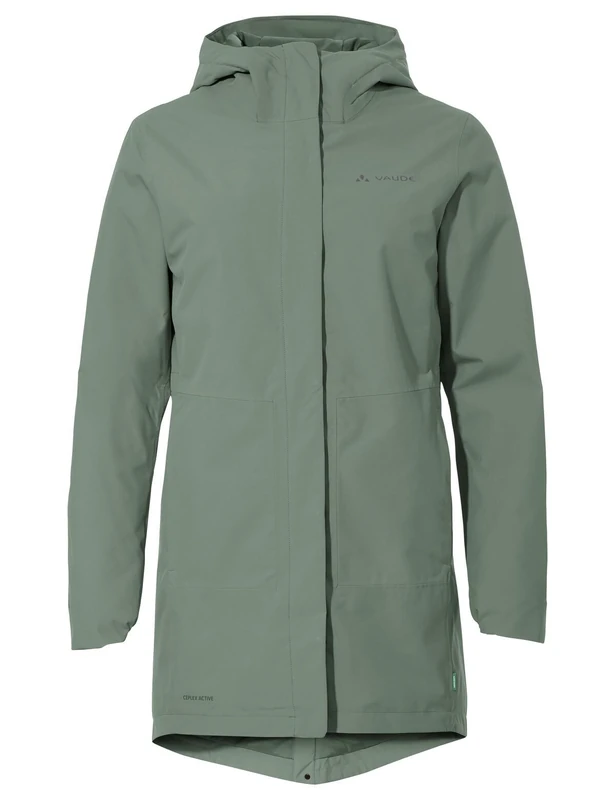 VAUDE Women's Cyclist Padded Parka Ii Jacket, Agave, 42
