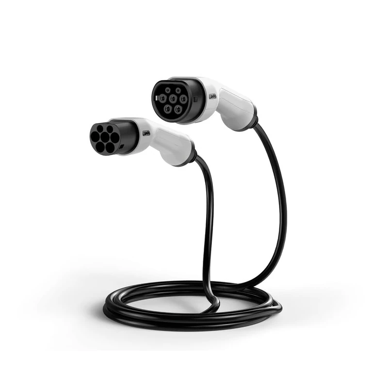 Lampa 70417 Charging Cable for Electric Cars and Electric Vehicles Type 2 – Three-phase – 16 A – 11 kW – 5 Metres