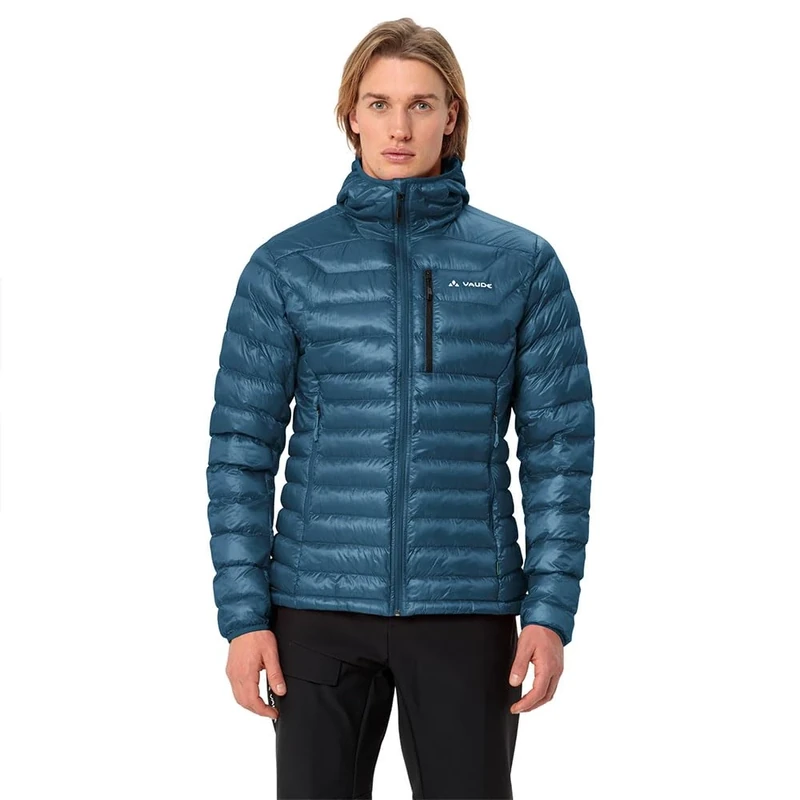 VAUDE Men's Batura Hooded Insulation Jacket, Baltic sea Plain, S