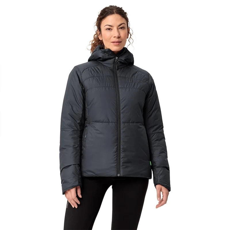 VAUDE Women's Neyland Hooded Insulation Jacket, Phantom Black, 44 (EU)