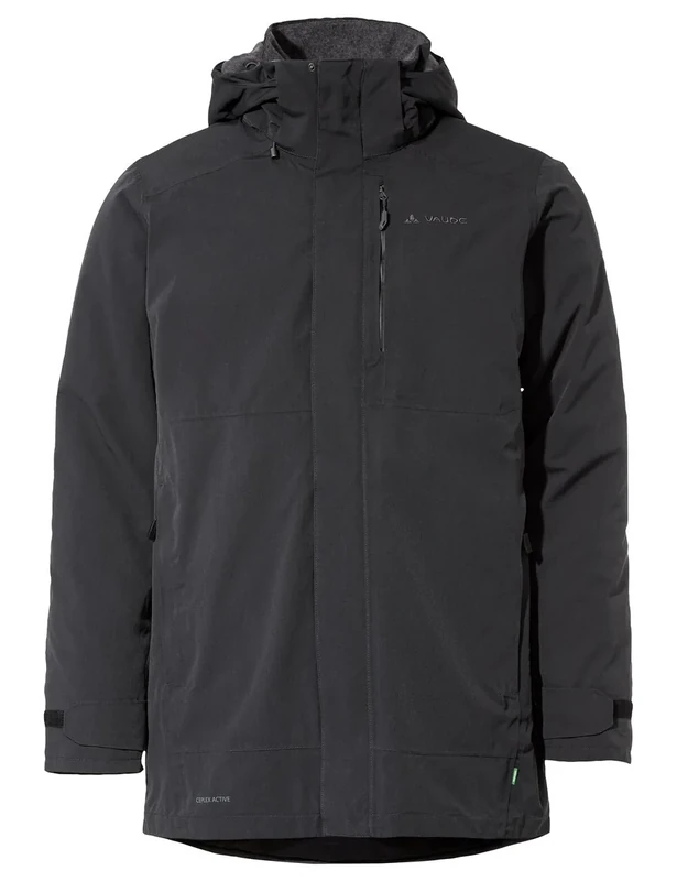 VAUDE Men's Idris Wool Parka Ii Jacket, Plain Black, S
