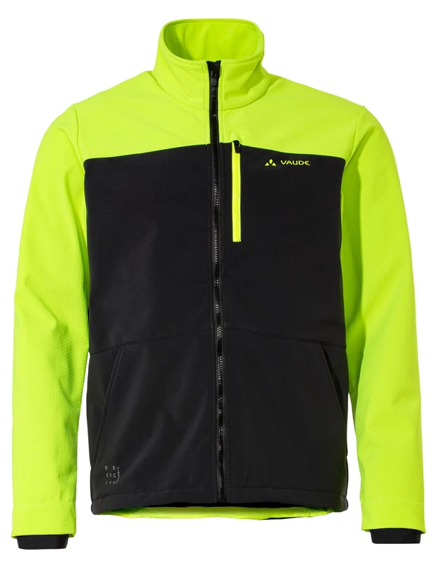 VAUDE Men's Virt Softshell Jacket II, Neon Yellow/Black, M