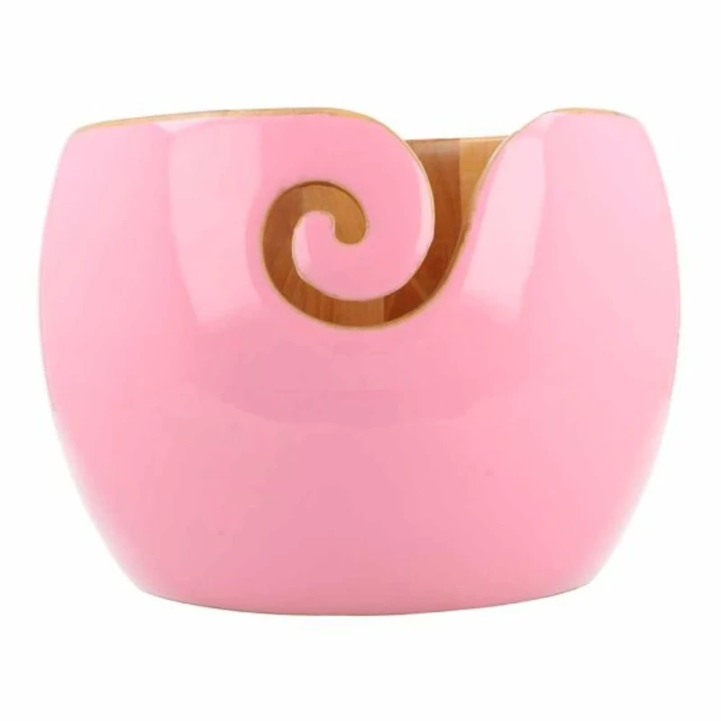 Scheepjes - Scheepjes African Sandalwood Pink (17.5x12cm) Handmade Polished Yarn Bowl - 1 Piece