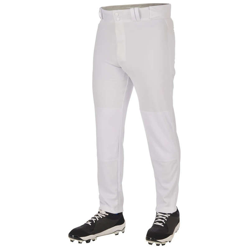 Champro Men's Triple Crown 2.0 Tapered Bottom Baseball Pants, White, Large