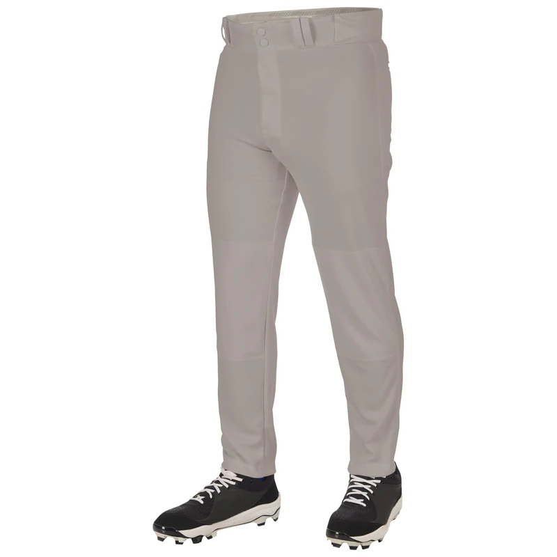 Champro Men's Triple Crown 2.0 Tapered Bottom Baseball Pants, Grey, 4X-Large