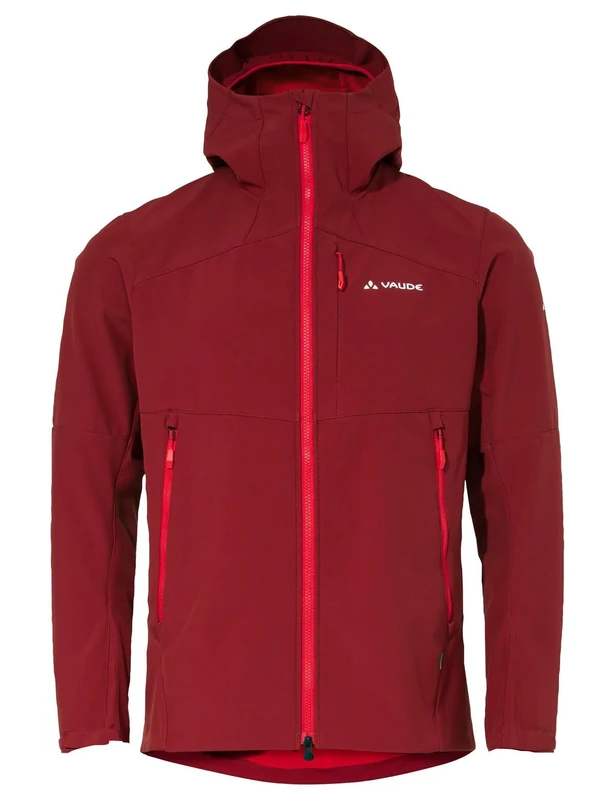 VAUDE Men's Roccia Softshell Jacket II, Crimson, S