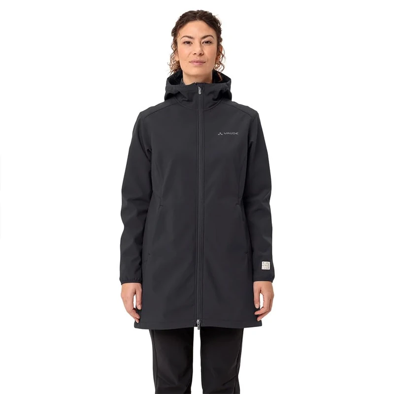 VAUDE Women's Moena Softshell Parka Jacket, Phantom Black, 38