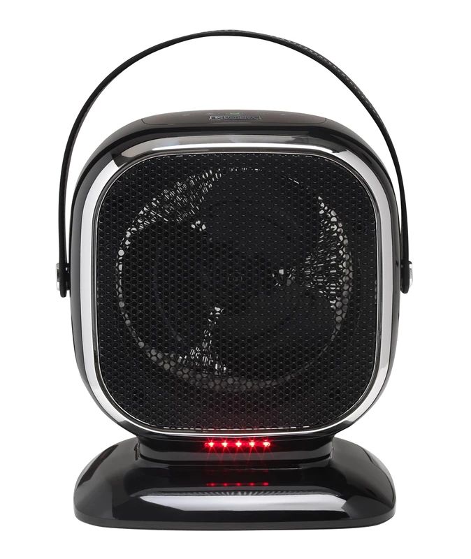 Dimplex Q3BTB QubeFan 2-in-1 3kW Oscillating Fan Heater and Cooling Fan with Timer, Thermostat, 2 Heat Modes, Cooling, Bluetooth, Digital, Leather Handle, Safety Cut Out and Overheat Protection