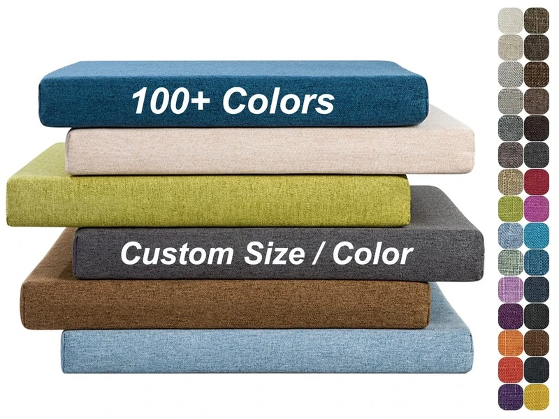 LUXUCURE Custom Cushions Size for Bench Seat, Indoor Bay Window Seat Cushion or Outdoor Long Chair Seat Cushion,Thick Upholstery Foam Cushion Sofa Pads Patio Furniture Cushion (Size : Thickness 15CM)