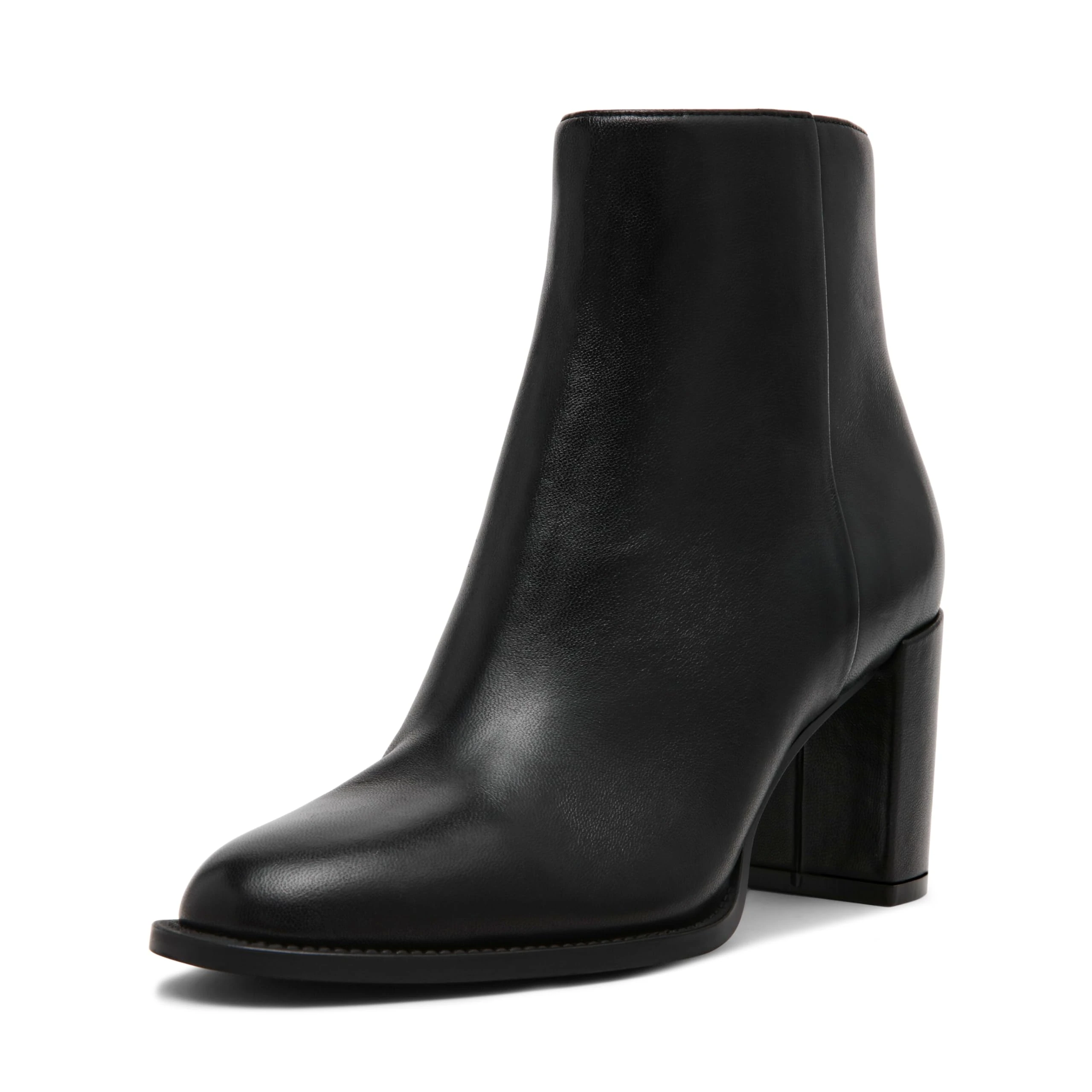 Steve Madden Women's Jozie Ankle Boot, Black Leather, 5 UK