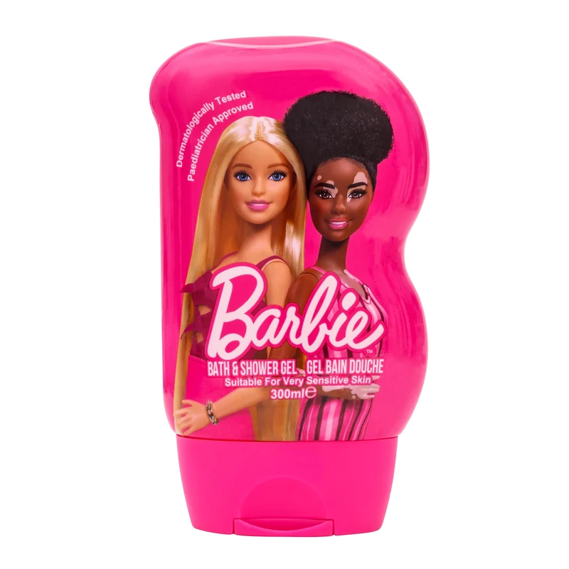 Barbie Children's Bath & Shower Gel 300ml - Suitable for Sensitive Skin - Paediatrician Approved - Children's Bubble Bath