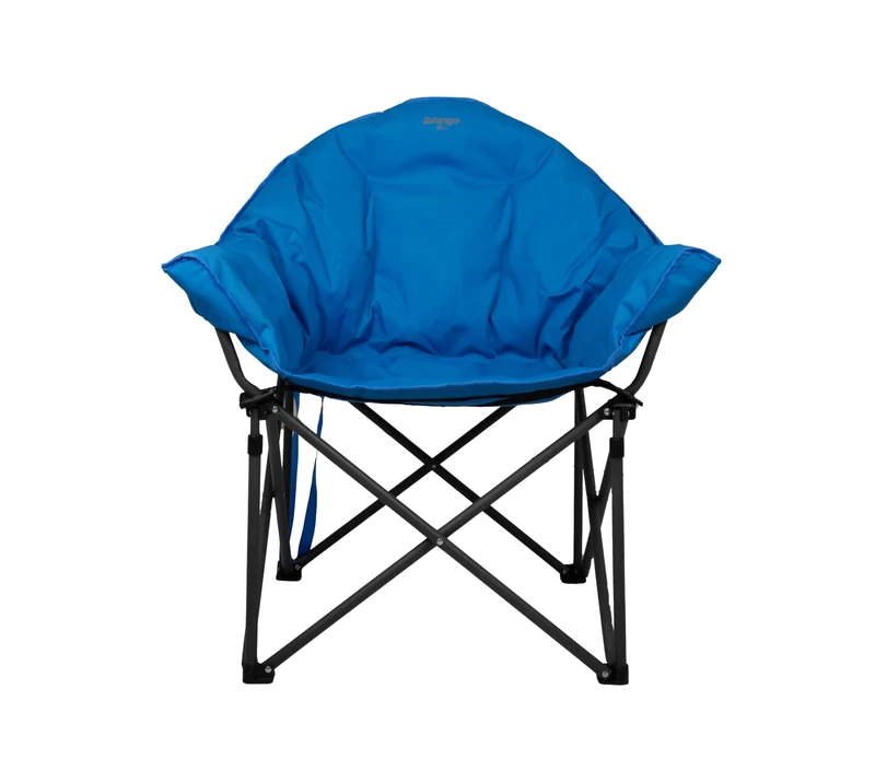 Vango Thor Oversized Camping Chair, [Amazon Exclusive], Extra Wide Seat, Wraparound Design, Strong Steel Frame Chair for Garden, Outdoors, Fishing, Beach, Blue