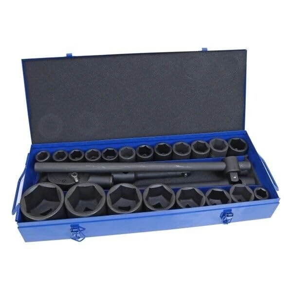 US PRO Tools 26pc Socket Set with Ratchet Set 3/4" & 1" Dr 21-65mm 3735