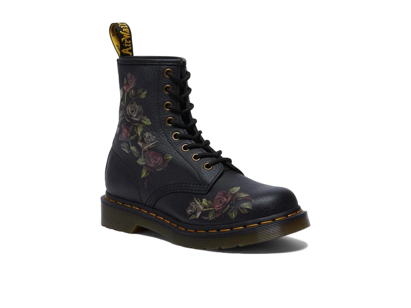 Dr. Martens 32070001 1460 Decayed Roses Classic Tumbled Nappa Women BLACK UK 8