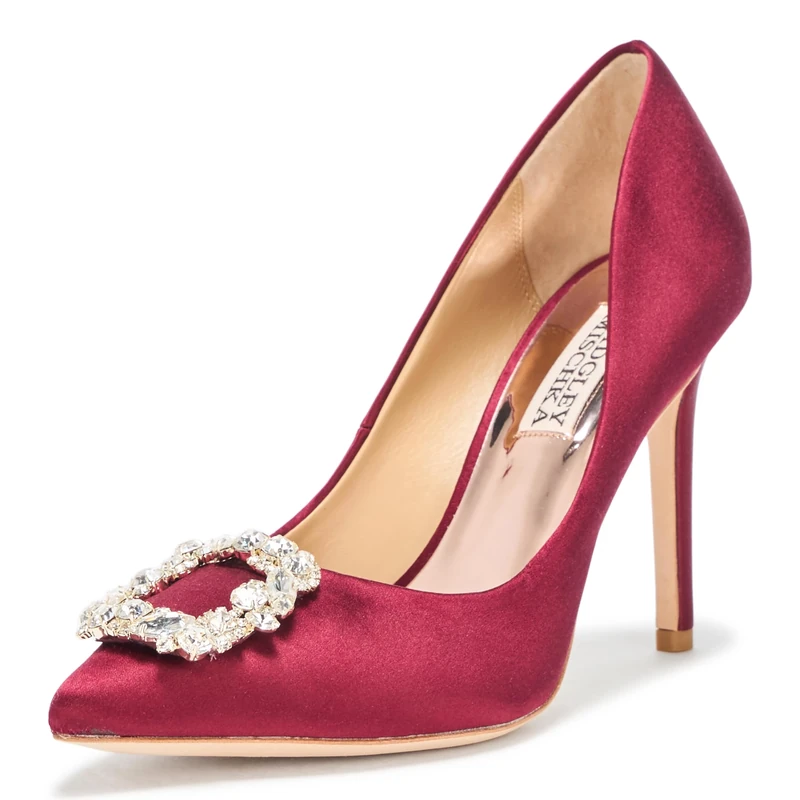 Badgley Mischka Women's Cher Pump, Chianti, 3.5 UK