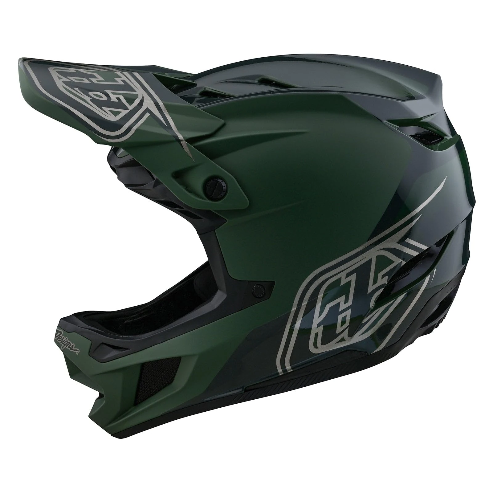 Troy Lee Designs D4 Polyacrylite Unisex Adult MTB Helmet, Green, S