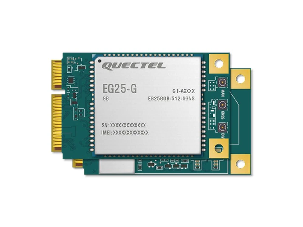 Generic Quectel EG25-G Mini PCIe | 4G/LTE Cat 4 Module | Cellular Modem | IoT/M2M-optimized
