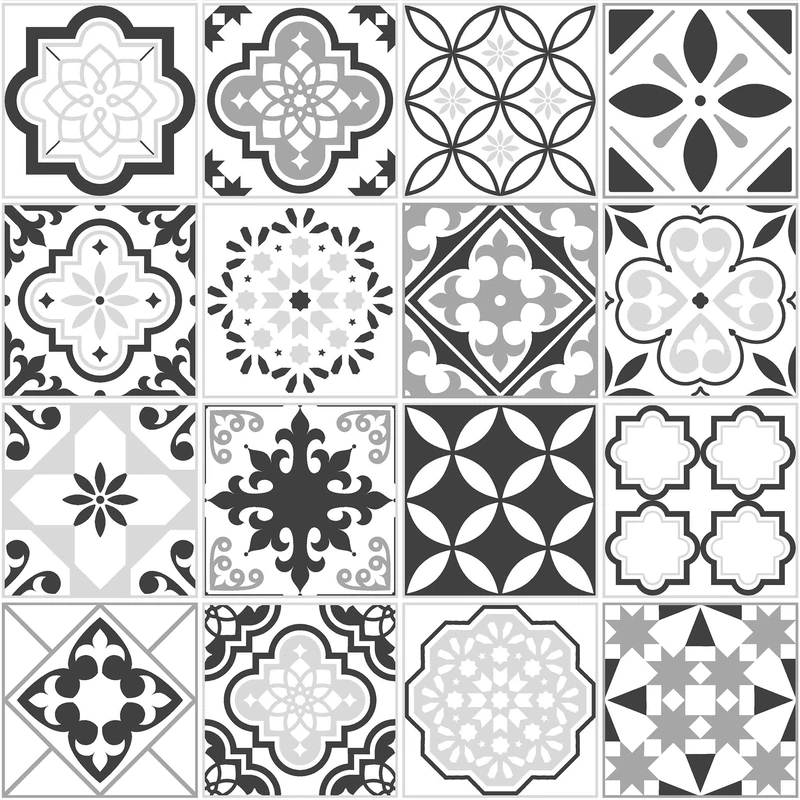 Douceur d'Intérieur Roll of PVC Crystal Tablecloth (1.4 m x 15 m) PVC Printed 78/100E Carella Black