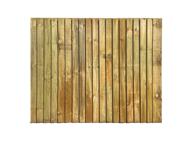 Timber Fence Panel | Feather Edge Fence Panels| Tanalised Pressure Treated Security Closeboards | Vertical Garden Boundary Boards | 6(L) X 3(H) Feet Panels (10)