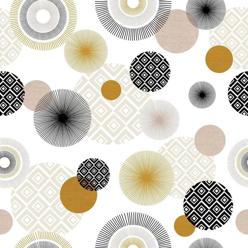 Douceur d'Intérieur PVC Tablecloth Roll (1.4m x 20m) PVC Printed Zoya Black