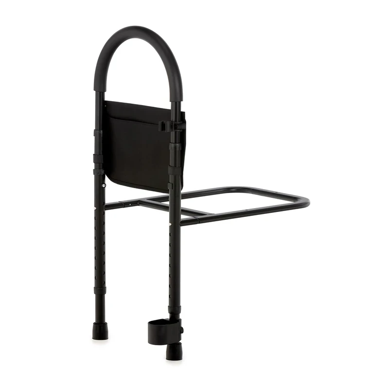 Geriafy – Bed Assist Rail for Adults & Elderly | Height-Adjustable Bed Support Rail with Cane Holder | Sturdy & Secure | Easy Bed Access Support | 31.5–39.4 in