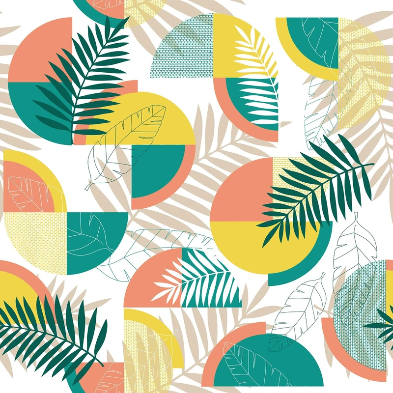 Douceur d'Intérieur Roll of PVC Tablecloth (1.4 m x 20 m) PVC Printed Coralis Coral