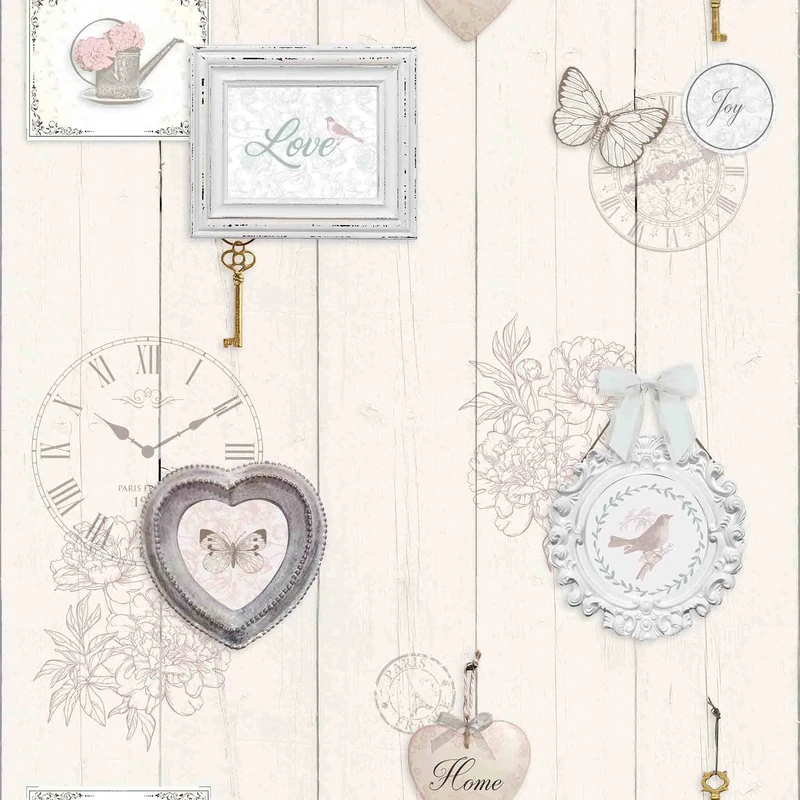 Douceur d'Intérieur Roll of PVC Tablecloth (1.4 m x 20 m) PVC Printed Flea Market