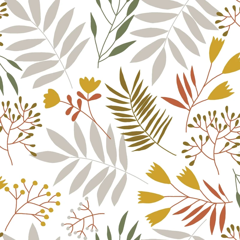 Douceur d'Intérieur Roll of PVC Tablecloth (1.4 m x 20 m) Clemence Print Natural