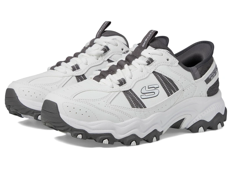 Skechers Men's Stamina at Hands Free Slip-in Sneaker, White/Gray, 11