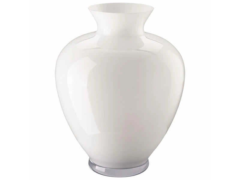 Gianna White Glass Vase 36 cm