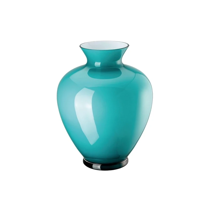Gianna Aqua Glass Vase 36 cm