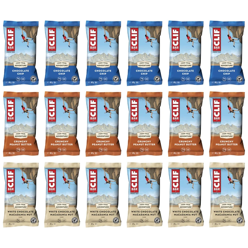 CLIF Bar Energy Bar Mixed Flavour Variety-Pack - 18 Bars
