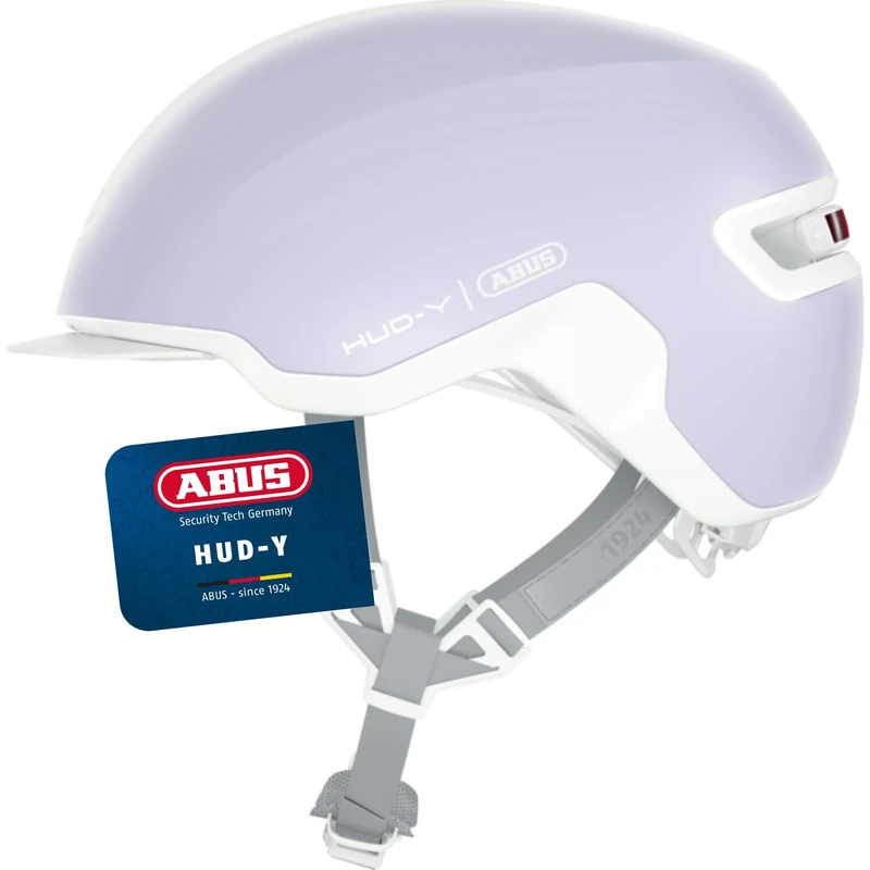 ABUS Urban Helmet HUD-Y - magnetic, rechargeable rear LED light with magnetic attachment - a cool bike helmet for everyday use - for men and women
