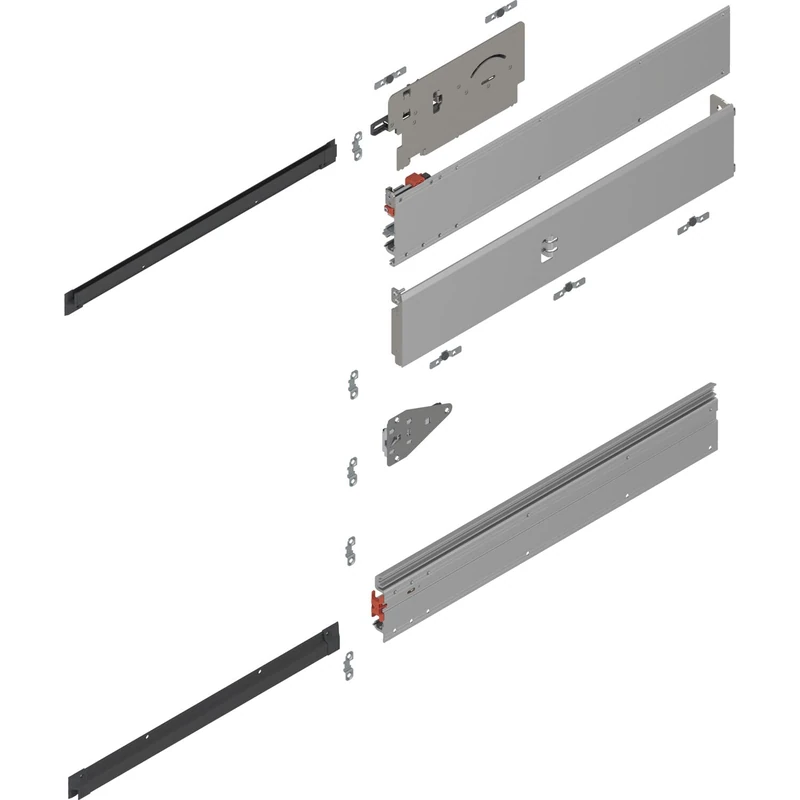 BLUM Revego uno Pocket Rail Set, Length 800 mm, Right