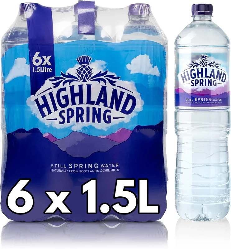 Highland Still Spring Natural Mineral Water 1.5L (6 x 1.5L)