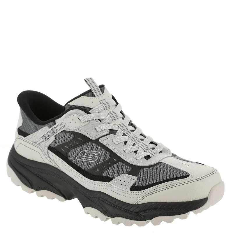 Skechers Men's Vigor at Hands Free Slip-in Sneaker, Gray/Black, 5.5 UK Wide