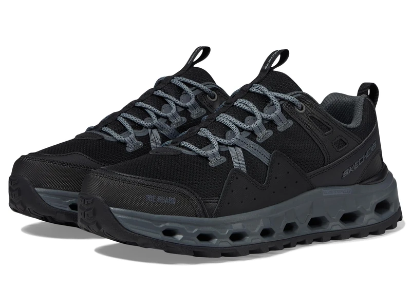 Skechers Men's Glide-Step at Sneaker, Black/Charcoal, 7