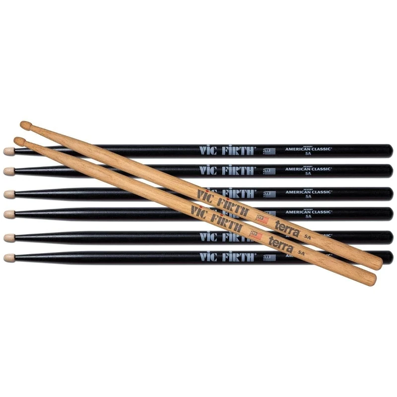 VIC FIRTH Pack of drumsticks 3x5AB + 1x5AT