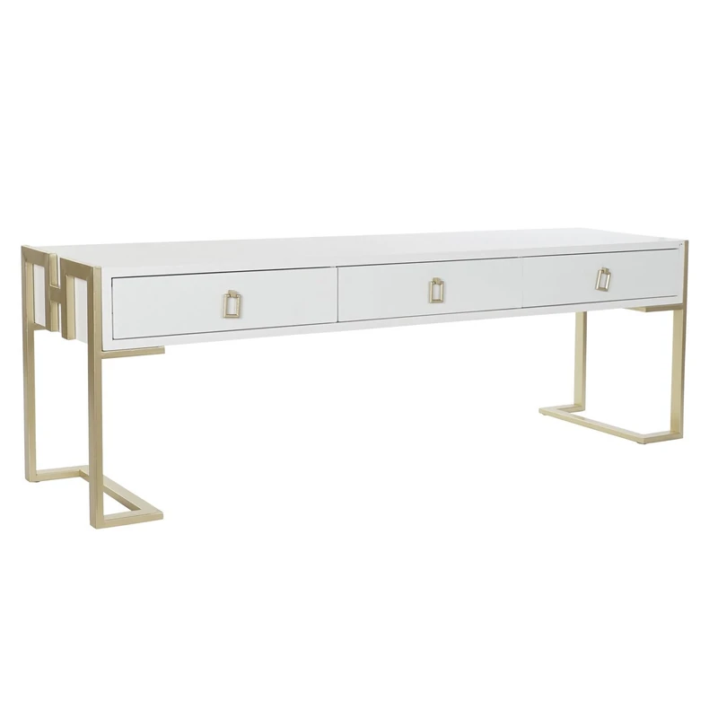 Mesa Madera Metal Centre 150 x 36 x 48 cm White