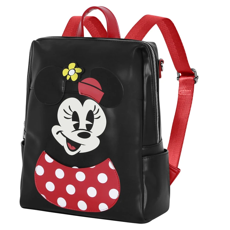 Disney Minnie Mouse Face-Shield Backpack, Black, 28 x 33 cm, Capacity 10 L - Image 1