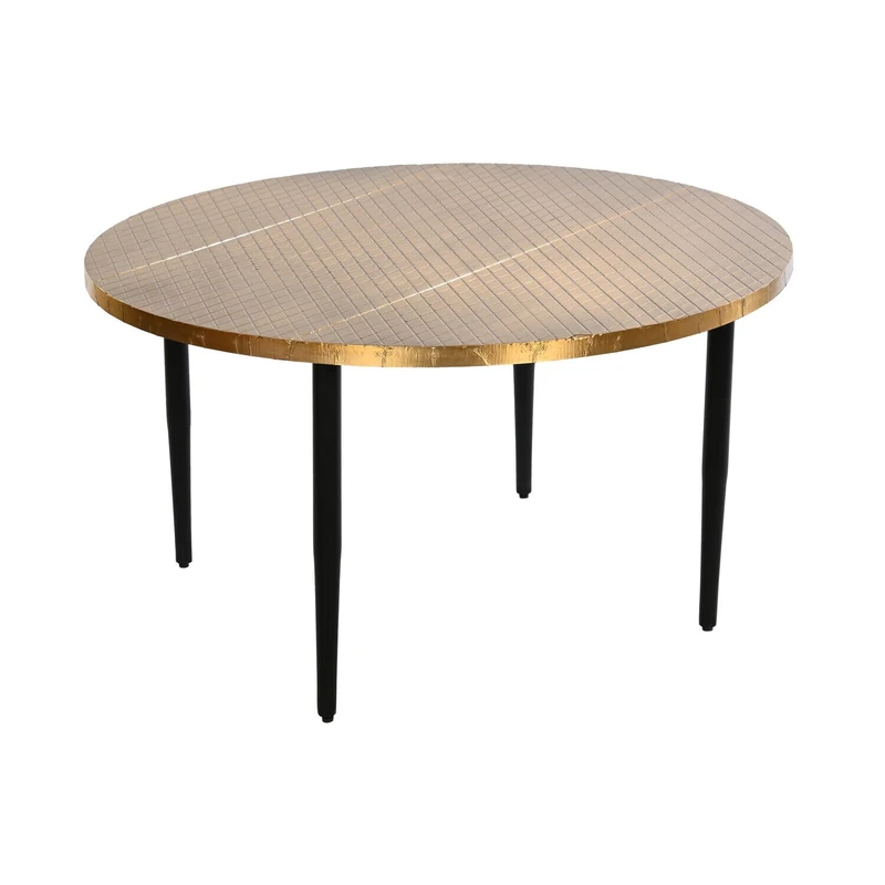 Mesa Madera Metal Centre 85 x 85 x 45 cm Dorado
