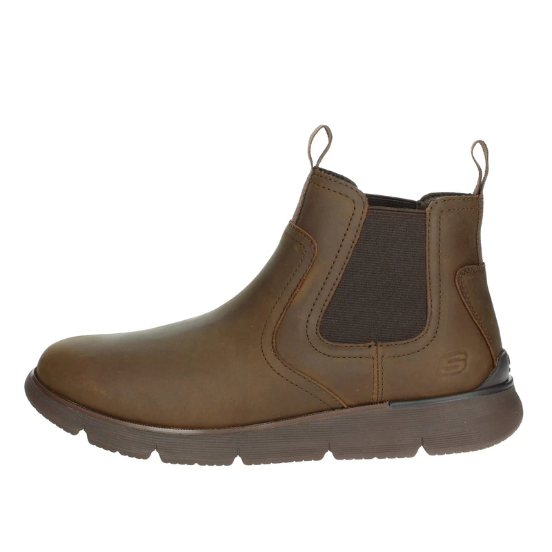 Skechers Men's Augustino Paulo Boots, Chocolate Leather, 7 UK